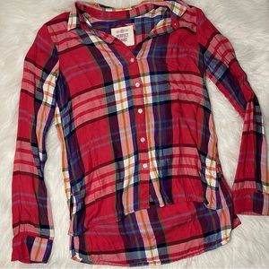 SO Perfect Shirt Relaxed Fit Plaid Shirt